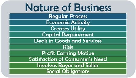 nature of business in business plan