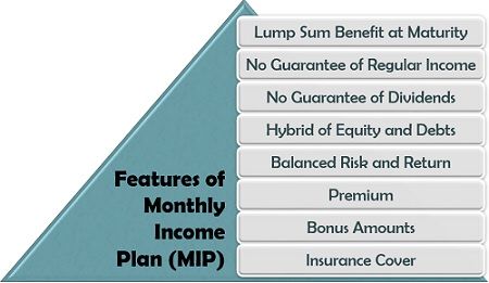 Features of Monthly Income Plan (MIP)